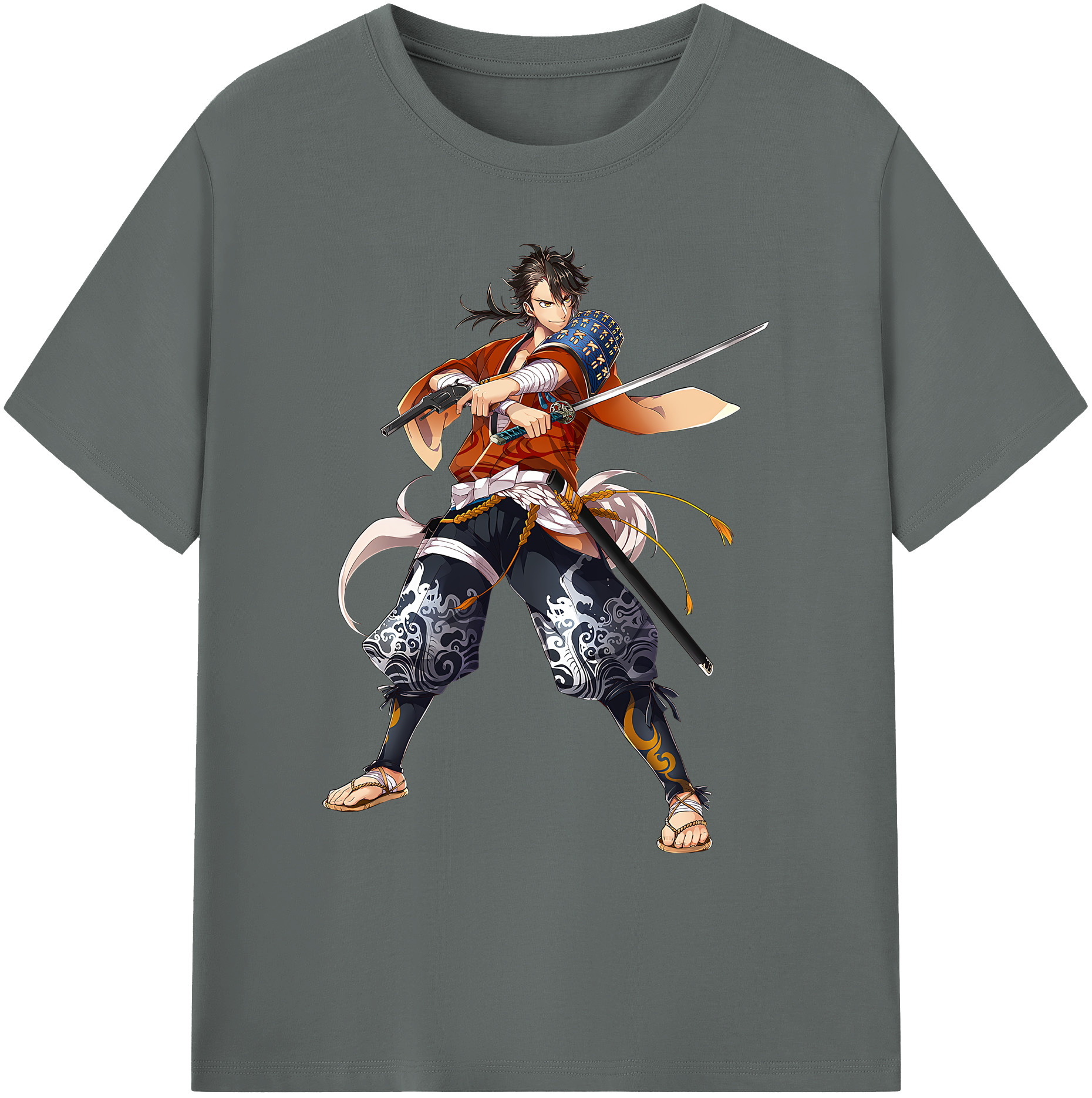 （画像用） 刀剣乱舞 Touken Ranbu 綿100％ メンズ半袖Tシャツ｜肌触りやわらか＆通気性